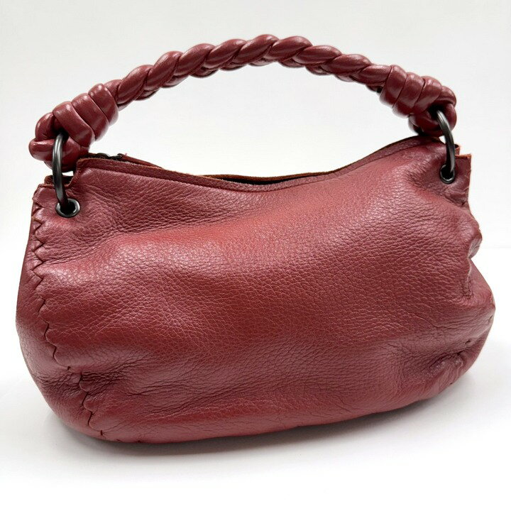 【中古】BOTTEGA VENETA ボッテガヴェネタ ワンショルダーバッグ レッド レザー 179188