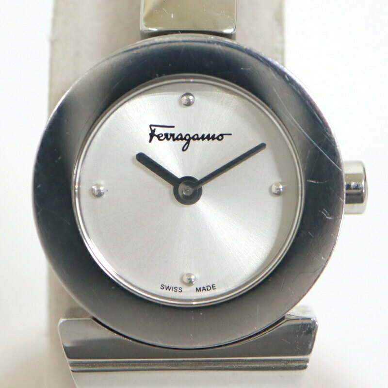 【中古】S.Ferragamo サルヴァトーレ フェラガモ 腕時計 SS×QZ FQ5 081402320085