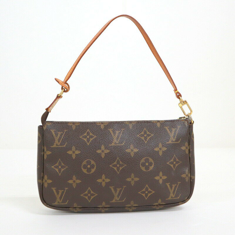 【中古】LOUIS VUITTON ポシェットアクセソワール ハンドバッグ モノグラム ブラウ...