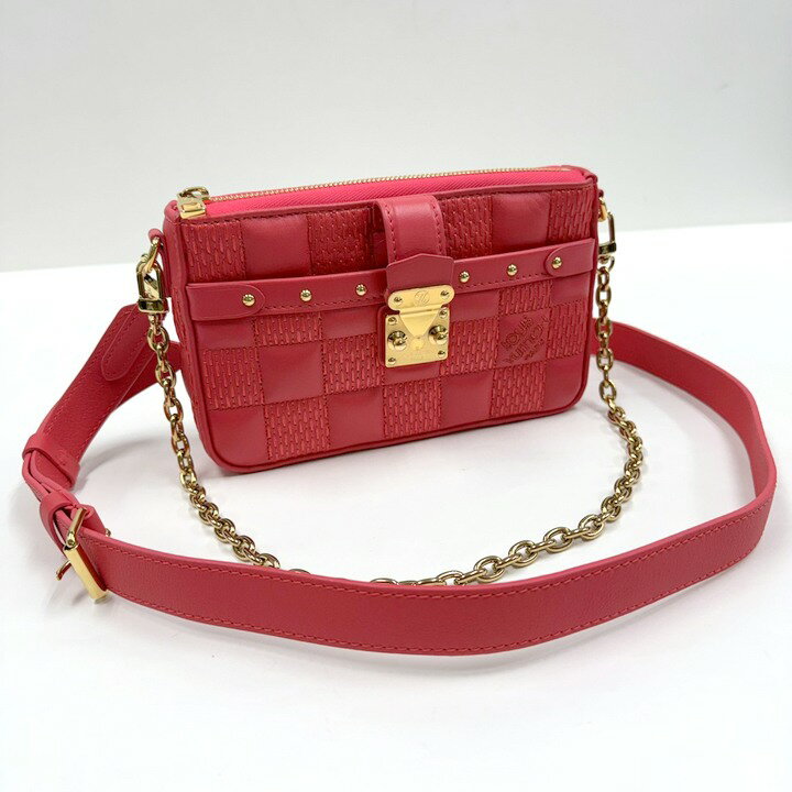 Rakuten - 【中古】LOUIS VUITTON ポシェットトロカ ショルダーバッグ ダミエジャイアント M59049