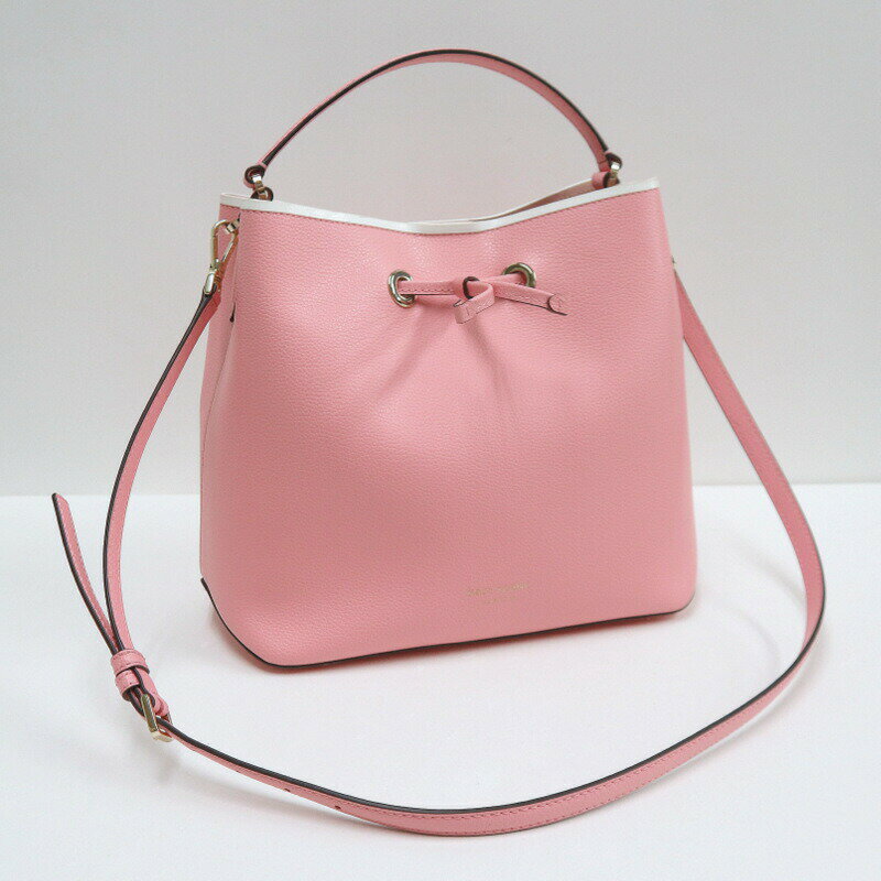 乐天商城 - 【中古】Kate Spade ケイトスペード エヴァラージバケットバッグ 2WAYバッグ レザー ピンク WKRU6733