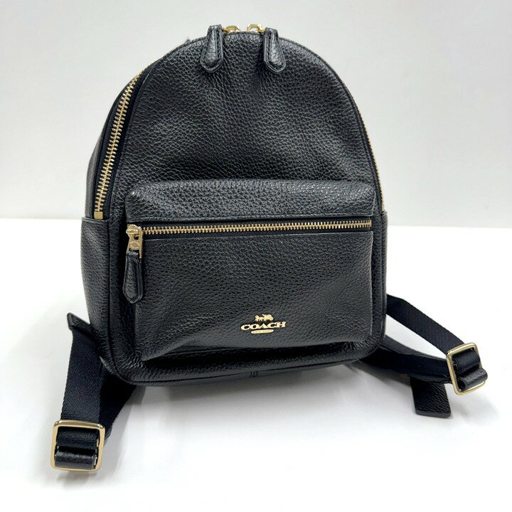 Rakuten - 【中古】COACH コーチ バックパック レザー ブラック×ゴールド金具 F28995