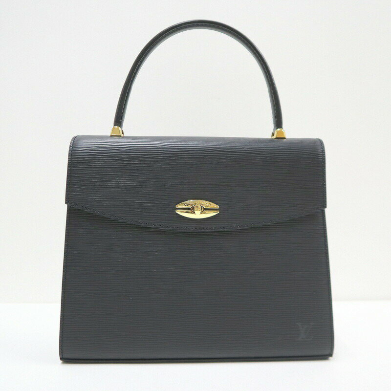 【中古】LOUIS VUITTON ルイヴィトン マルゼルブ ハンドバッグ エピ ブラック M52372 SR0054