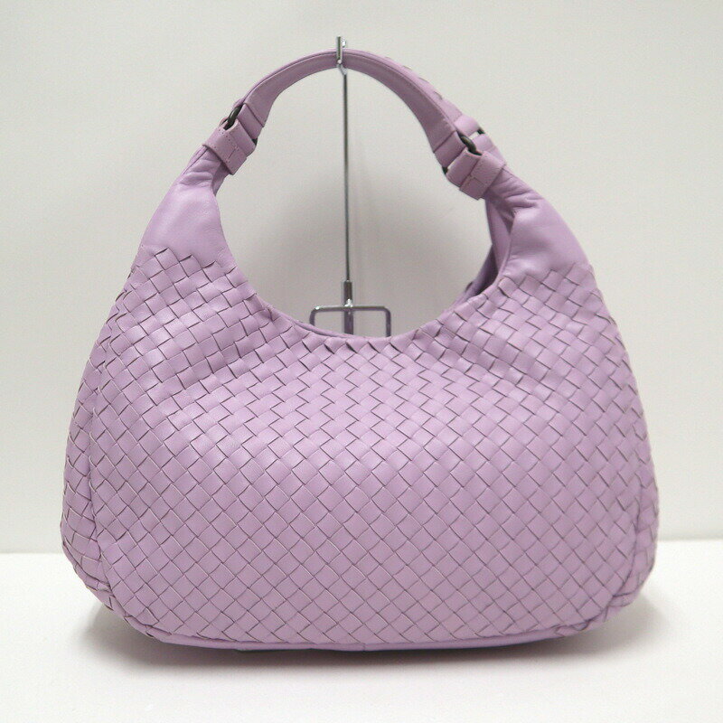 【中古】BOTTEGA VENETA ボッテガヴェネタ カンパーナ ハンドバッグ イントレチャート レザー パープル 125787