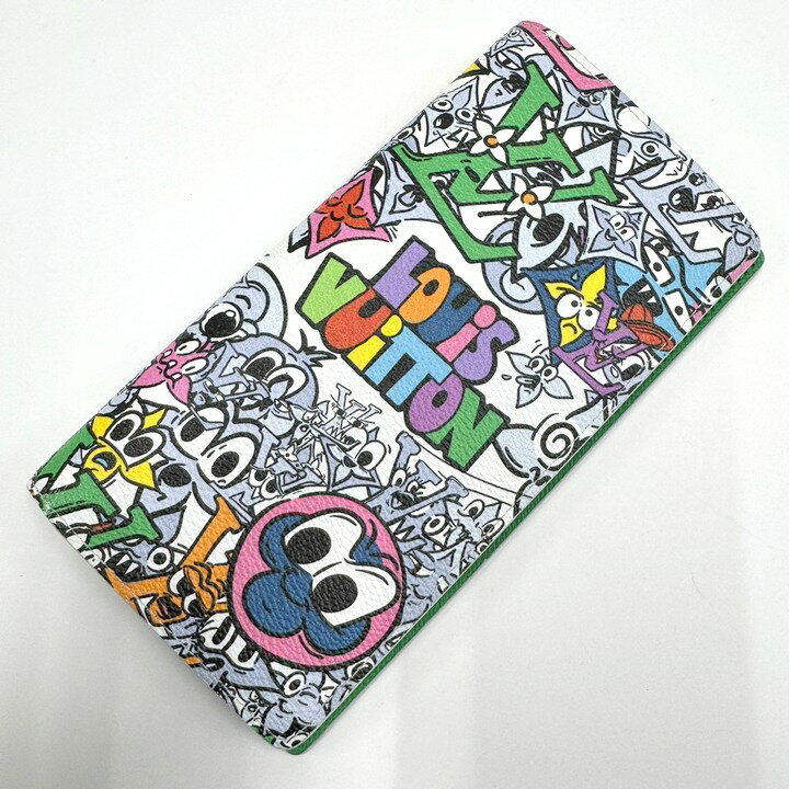 乐天商城 - 【中古】LOUIS VUITTON ルイヴィトン ポルト・フォイユ・ブラザNM 二つ折り長財布 モノグラムコミック マルチカラー M82011 RFID