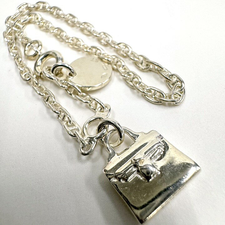【中古】HERMES エルメス アミュレット ケリー ブレス ブレスレット SV925 シルバー 4.7g(4.0)