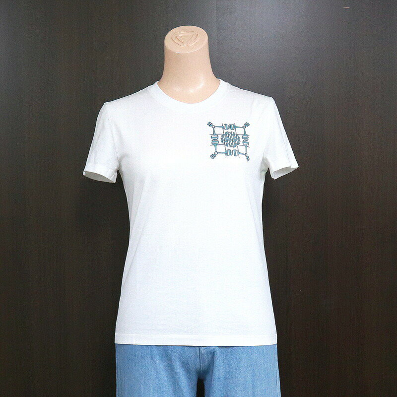 Rakuten - 【中古】HERMES エルメス Tシャツ ドロワミニ #34 ホワイト