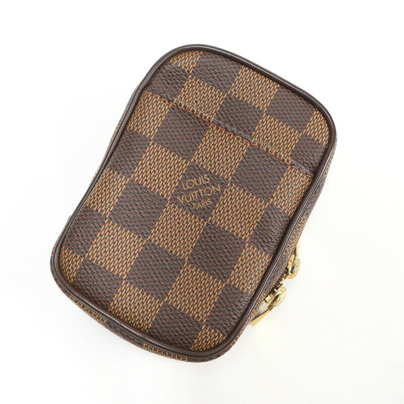 【中古】LOUISVUITTON ルイヴィトン エテュイオカピPM マルチ・ポーチ ダミエ エベヌ N61738 AR2057
