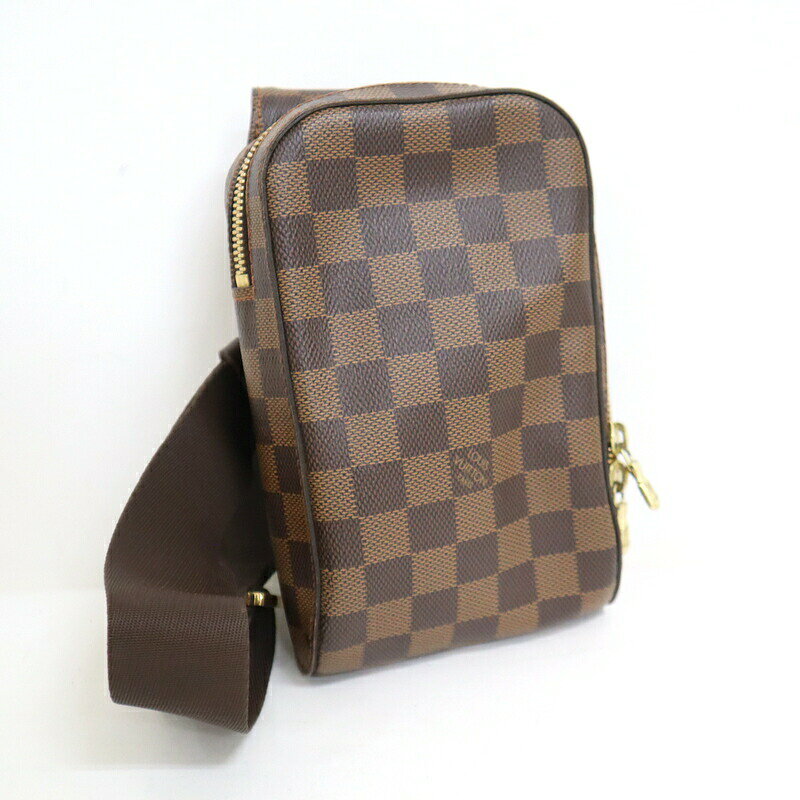 【中古】LOUIS VUITTON ルイヴィトン ジェロニモス 旧型 ボディバッグ ダミエ エベヌ N51994 CA0045