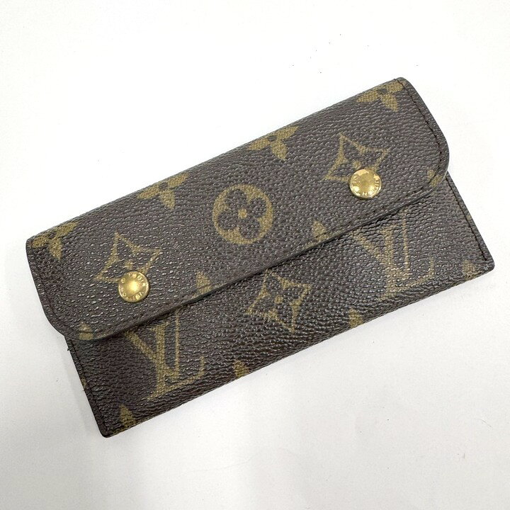 Rakuten - 【中古】LOUIS VUITTON ルイヴィトン ミュルティクレラバ コインケース モノグラム ブラウン×ゴールド金具 M60029 MI0096