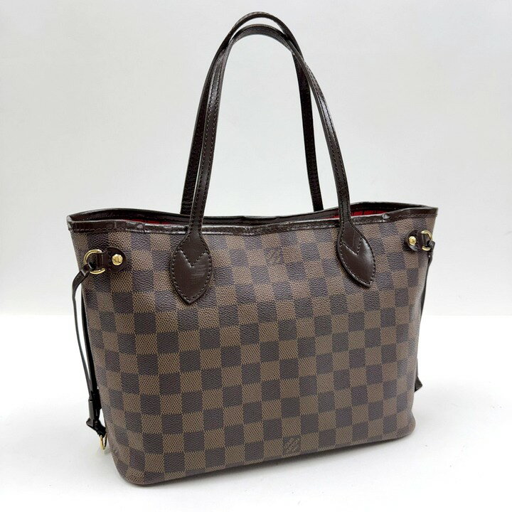 【中古】LOUIS VUITTON ルイヴィトン ネヴァーフルPM トートバッグ ダミエ エベヌ N51109 VI5028...