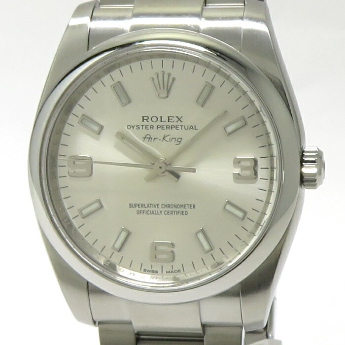 【中古】ROLEX エアキング 自動巻き S