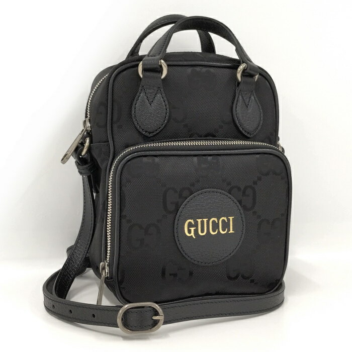 【中古】GUCCI オフ ザ グリッド 2wayショルダーバッグ GGキャンバス ブラック 625850