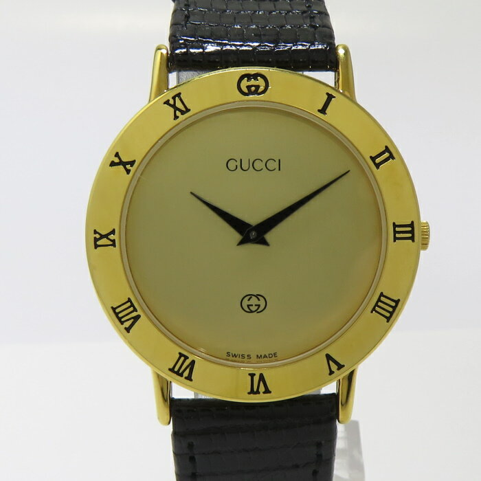 【中古】GUCCI 腕時計 インターロッ