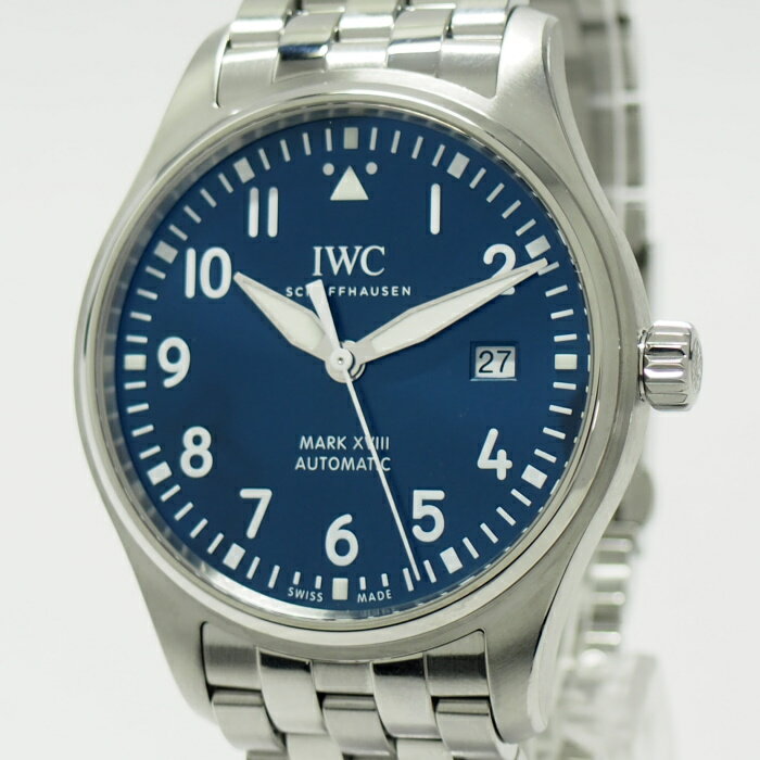 IWC パイロットウォッチ マークXVIII シャウハウゼン 自動巻き SS ネイビー文字盤 IW327015