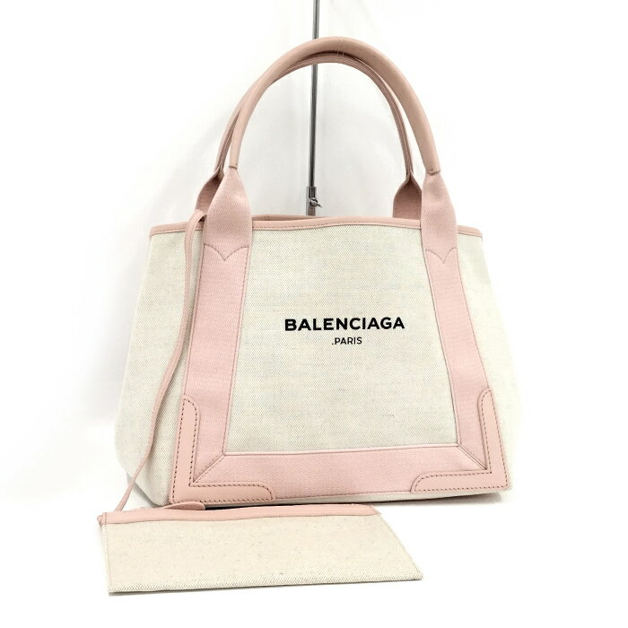 【中古】BALENCIAGA ネイビーカバスS 