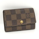 【中古】LOUIS VUITTON ミュルティクレ6 6連キーケース ダミエ エベヌ N62630