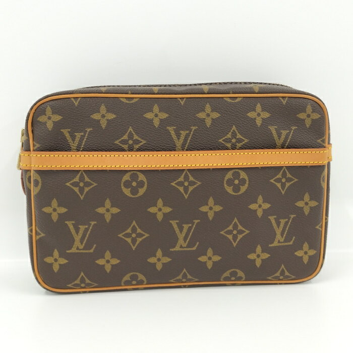 【中古】LOUIS VUITTON コンピエーニュ23 クラッチバッグ モノグラム M51847