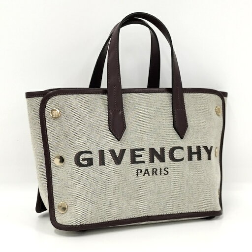 【中古】GIVENCHY トートバッグ キャンバス ボルドー 【中古】GIVENCHY トートバッグ キャンバス ボルドー