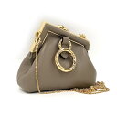 【中古】FENDI ファースト ショルダーバッグ レザー ベージュ系 7AS051