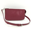 【中古】LOUIS VUITTON ポシェットアクセソワール エピ フューシャ M40777