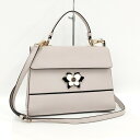 【中古】FURLA ムゲット 2WAY ショルダーバッグ バタフライ 蝶 レザー ピンクベージュ 1021882