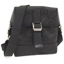【中古】GUCCI ショルダーバッグ オフ ザ グリッド ナイロンキャンバス レザー ブラック 642858