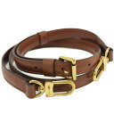 【中古】LOUIS VUITTON ショルダーストラップ レザー メッキ ブラウン ゴールド