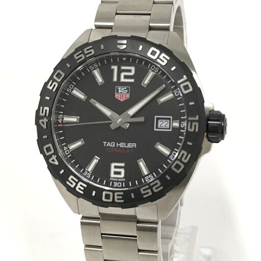 【中古】TAG HEUER フォーミュラ1 デイト メンズ 腕時計 クオーツ SS ブラック文字盤 WAZ1110 【中古】TAG HEUER フォーミュラ1 デイト メンズ 腕時計 クオーツ SS ブラック文字盤 WAZ1110