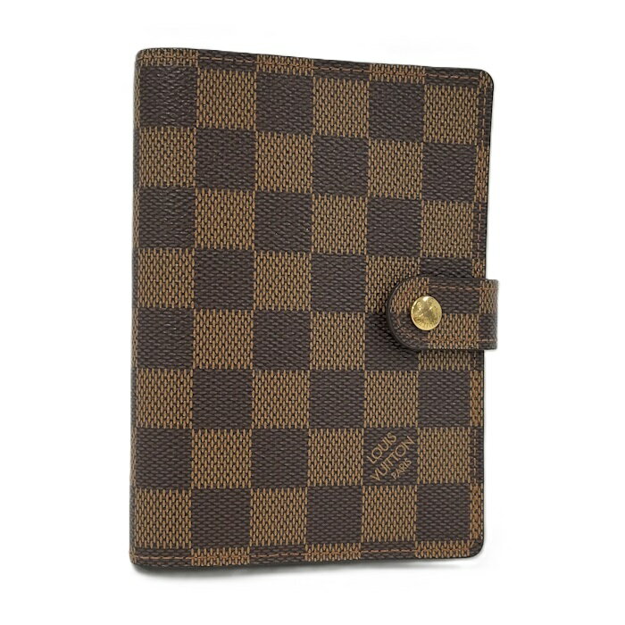 【中古】LOUIS VUITTON アジェンダPM 手帳カバー ダミエ エベヌ R20700