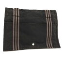 【中古】HERMES フールトゥ バサスMM ショルダーバッグ 斜め掛けショルダー キャンバス 黒