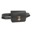 【中古】BURBERRY TBバッグ ボディバッグ ブラック レザー 8012204