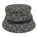【中古】LOEWE バケットハット 帽子 アナグラム キャンバス 表記サイズ59