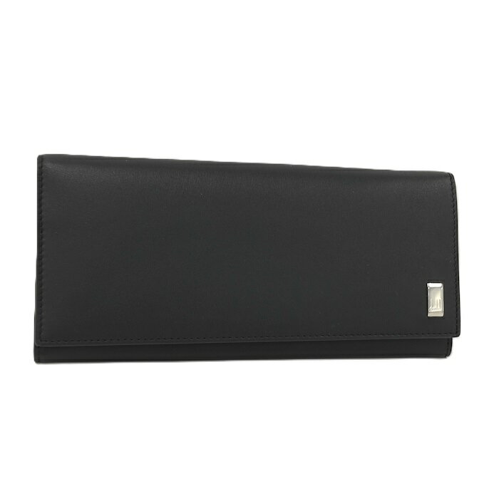 【中古】DUNHILL 二つ折り 長財布 レザー ブラック 19F2F10AT001R