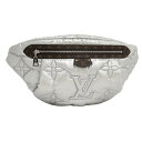 【中古】LOUIS VUITTON LVピロー マキシバム バッグ ウエストバッグ モノグラム ナイロン シルバー M20971