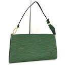 【中古】LOUIS VUITTON ポシェット アクセソワール ポーチ エピ ボルネオグリーン M52944
