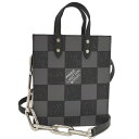 【中古】LOUIS VUITTON 2WAYバッグ サックプラXS ダミエ チェッカーボード N60479