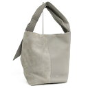 【中古】Mulberry Retwist Hobo ハンドバッグ レザー&スエード グレー