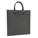 【中古】LOUIS VUITTON サックプラ トートバッグ エピ ノワール M59082
