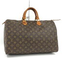 【中古】LOUIS VUITTON ミニボストンバッグ スピーディ40 ブラウン モノグラム M41225