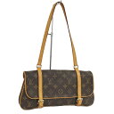 【中古】LOUIS VUITTON ハンドバッグ マレル ブラウン モノグラム M51157