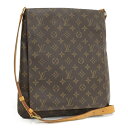 【中古】LOUIS VUITTON ショルダーバッグ ミュゼット ブラウン モノグラム M51256