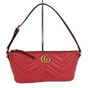 【中古】GUCCI ハンドバッグ GGマーモント レザー レッド 739166(4)