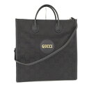 【中古】GUCCI 2WAYハンドバッグ オフザグリッド GGキャンバス レザー ブラック 630355