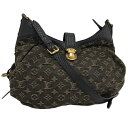 【中古】LOUIS VUITTON XS ショルダーバッグ モノグラム デニム ブラック M95608