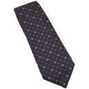 【中古】GUCCI ネクタイ レギュラー 小紋 インターロッキングG ネイビー 741633 4E217