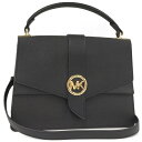 【中古】MICHEL KORS 2WAYバッグ グリニッジ レザー ブラック 30H1GGRS2L
