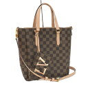 【中古】LOUIS VUITTON ベルモントNV BB 2WAYハンドバッグ ダミエ エベヌ N60297