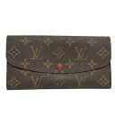 【中古】LOUIS VUITTON ポルトフォイユ エミリー 二つ折り長財布 モノグラム フューシャ M60697