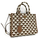 【中古】PRADA 2WAYショルダーバッグ シンボル エンブロイダリーファブリック スモールハンドバッグ 1BA354